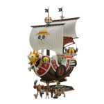 Genuine Bandai Anime One Piece Original Thousand Sunny Boat Wano Pirate Ship Figure PVC Action Figure Toys Collectible Model