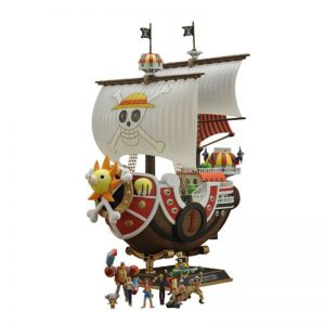 Genuine Bandai Anime One Piece Original Thousand Sunny Boat Wano Pirate Ship Figure PVC Action Figure Toys Collectible Model