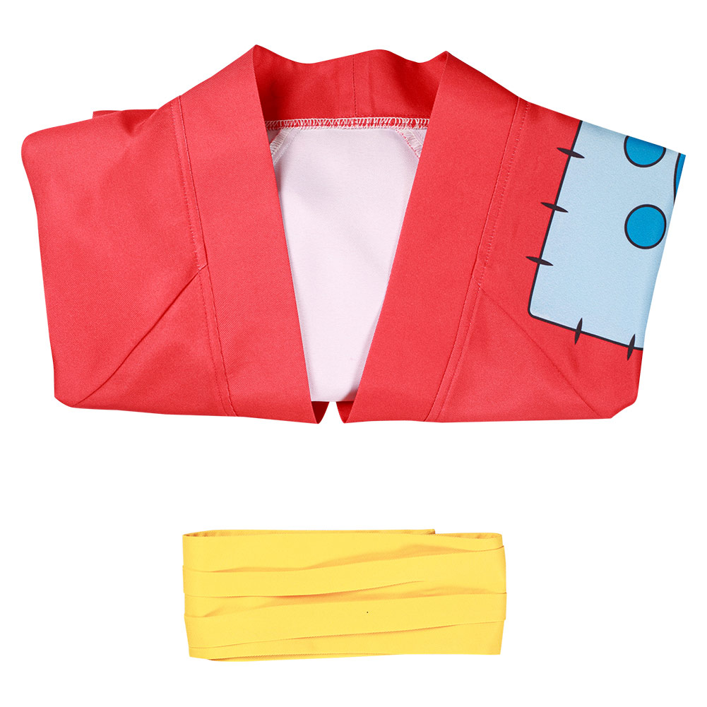 One Piece Wano Country Monkey D. Luffy Cosplay Costume Kimono Outfits Halloween Carnival Suit