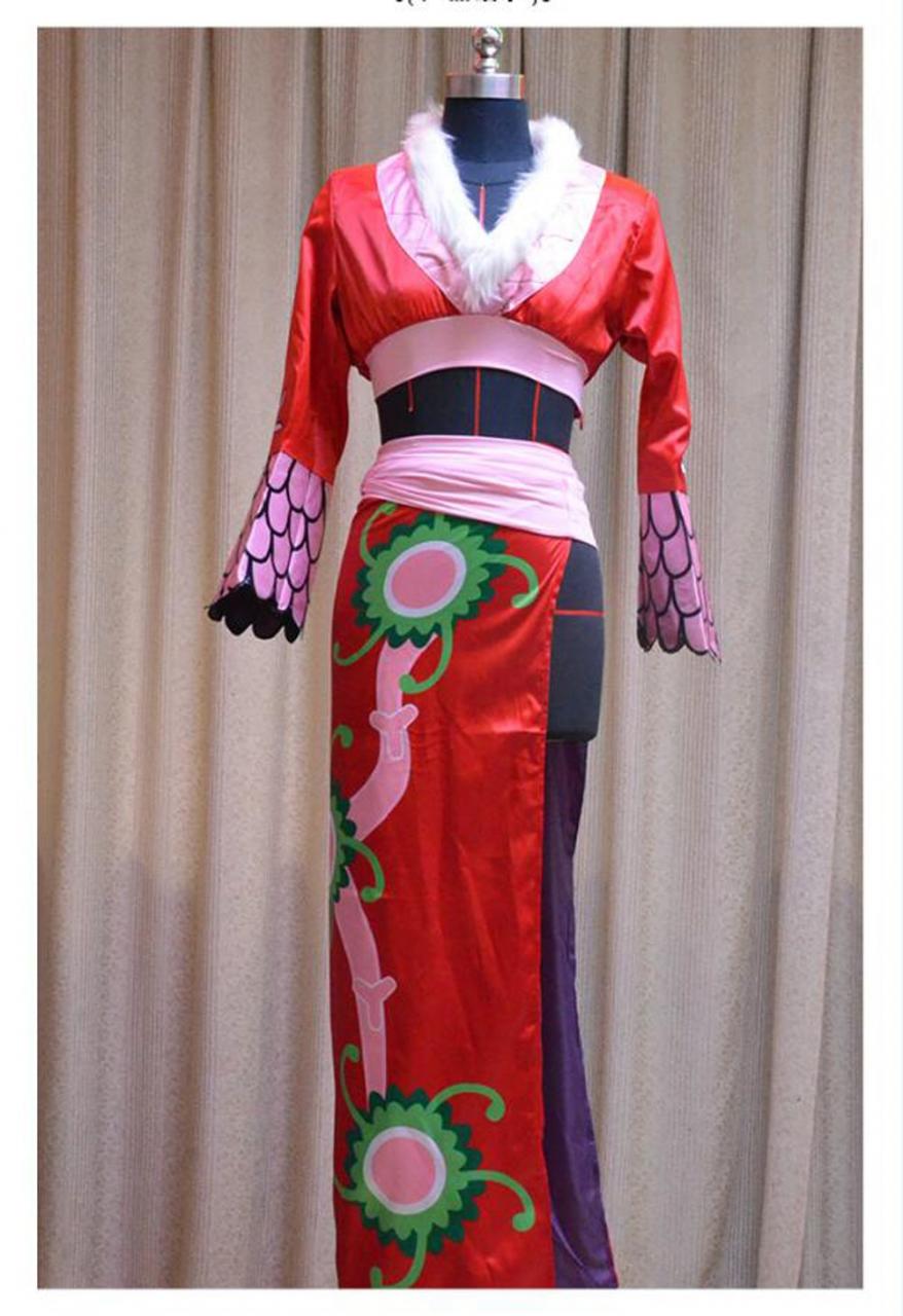 One Piece Cosplay One Piece Boa Hancock Cosplay Red Costume One