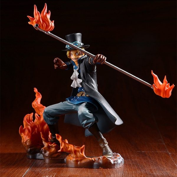 3PCS Anime Figurine One Piece Monkey D Luffy Ace Sabo Three Brothers Set PVC Action Figure 3 - One Piece Store