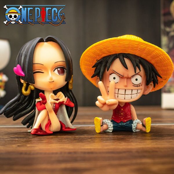 8cm Anime One Piece Roronoa Zoro Monkey D Luffy Boa Hancock Q Action Figures Model Figure - One Piece Store