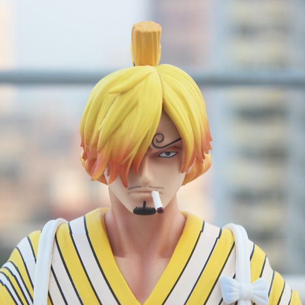 Anime Gk Luffy Zoro Sanji Kimono Ver Head bust Portrait pvc Action Figure Model Toys 4 - One Piece Store