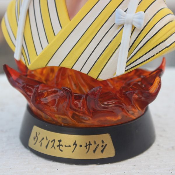 Anime Gk Luffy Zoro Sanji Kimono Ver Head bust Portrait pvc Action Figure Model Toys 5 - One Piece Store