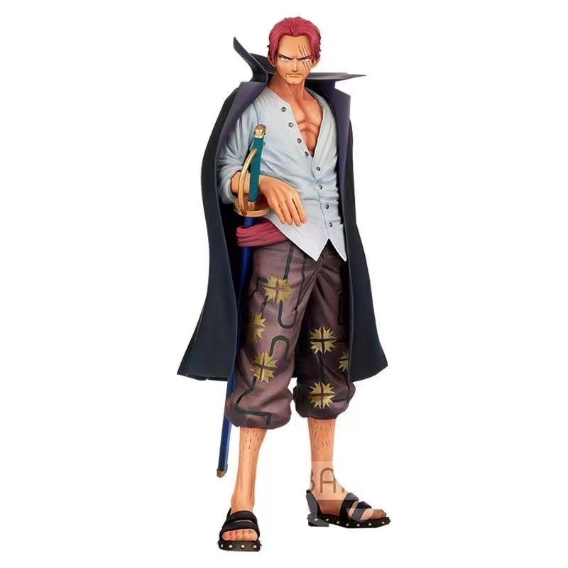 24cm Anime One Plece Film Red Shanks Figure Four Emperors Chronicle Master Stars Pvc Figurine Statue - One Piece Store