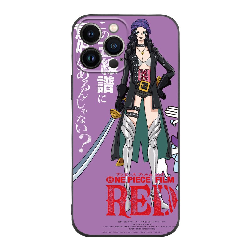 Anime One Piece Luffy Zoro Film RED Soft Phone Case for iPhone 13 12 11 Pro 4 - One Piece Store