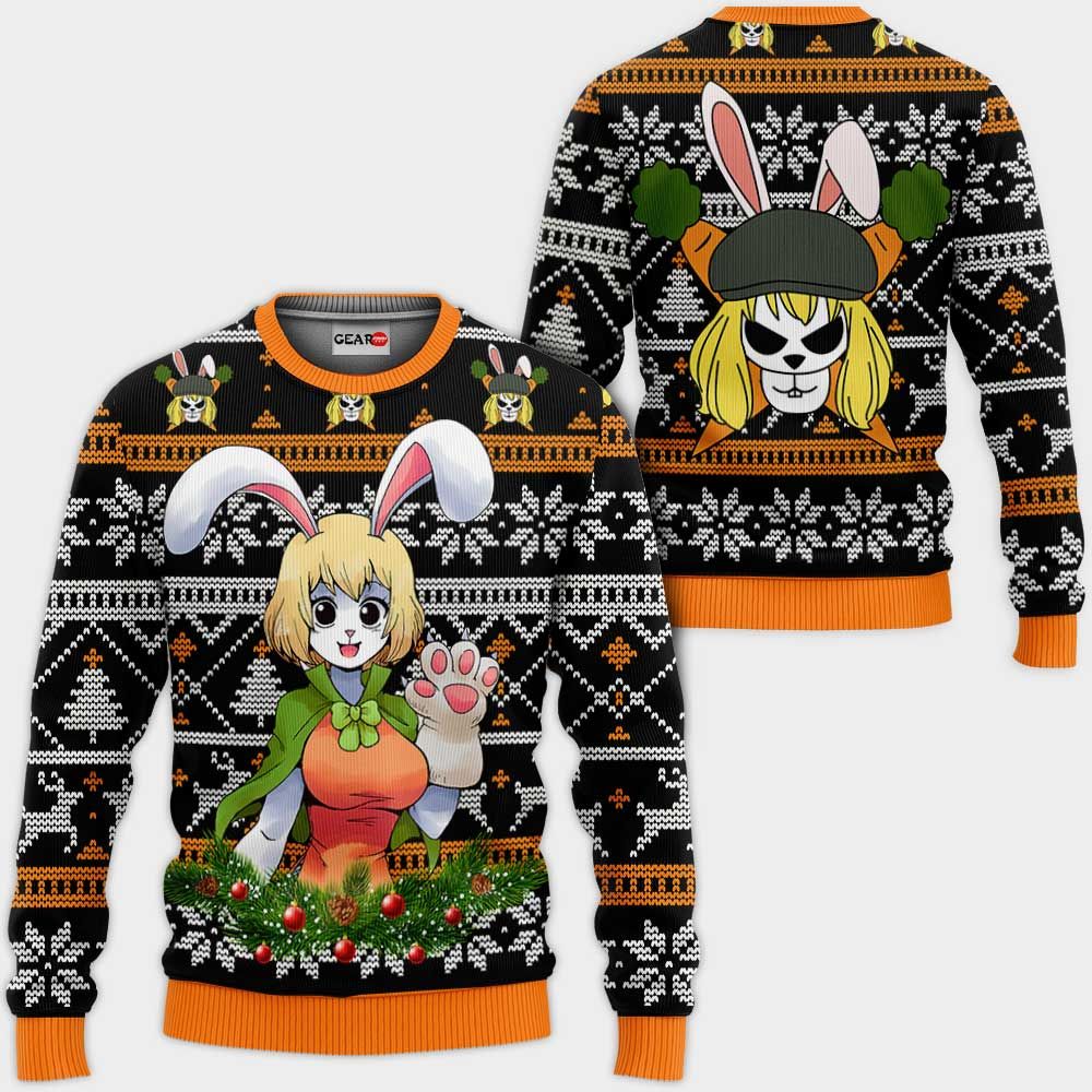 Carrot Ugly Christmas Sweater Custom One Piece Anime Xmas Gifts GG0711