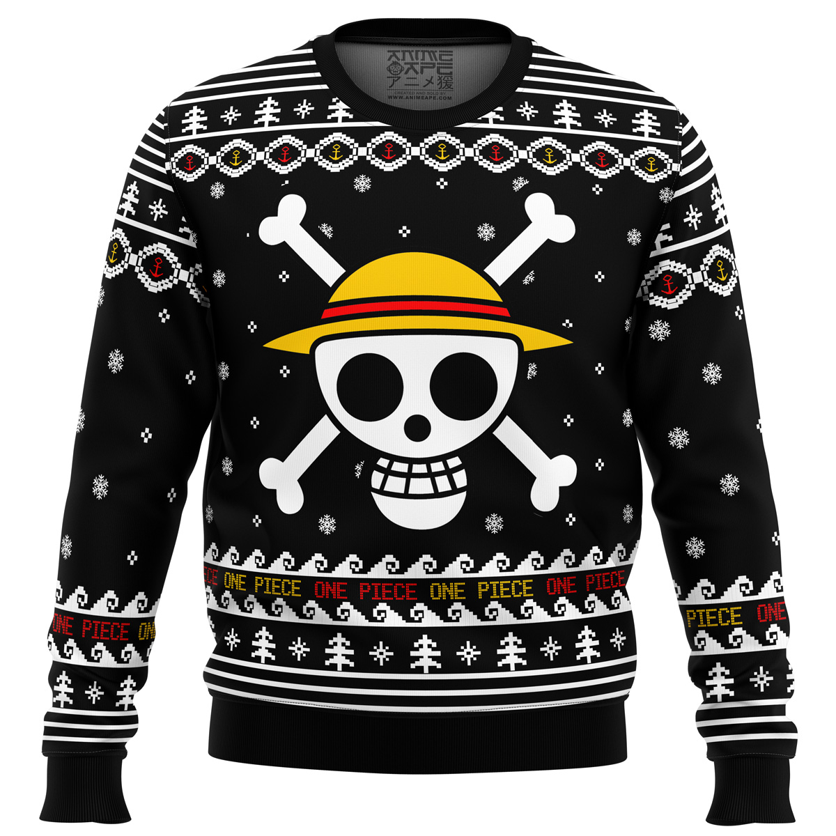 One Piece Straw Hat Pirates Christmas Ugly Christmas Sweater GG0711