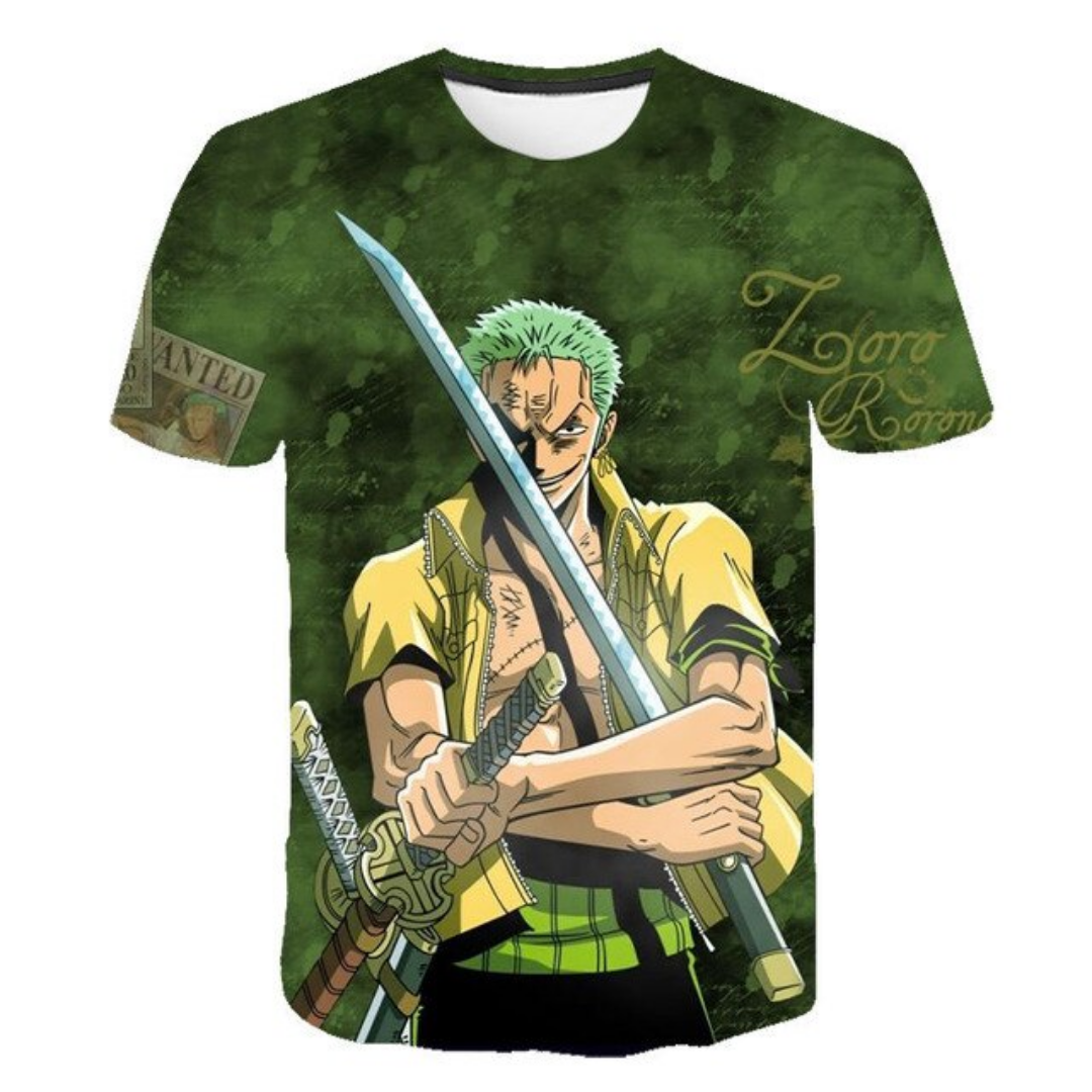 one-piece-t-shirt-roronoa-zoro-green-vibes-printed-official-merch