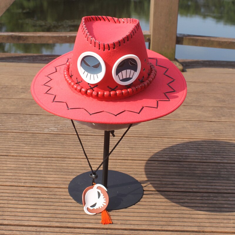 One Piece Cosplay - Portgas D Ace Cowboy Anime Hat | One Piece Store