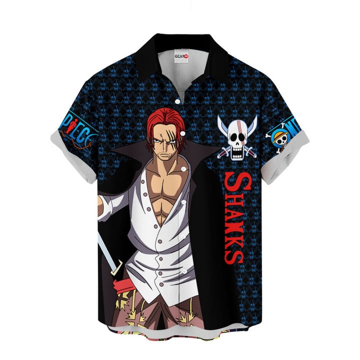 One Piece Hawaiian T-shirts - Shanks Hawaiian Shirt IP0717 | One Piece ...