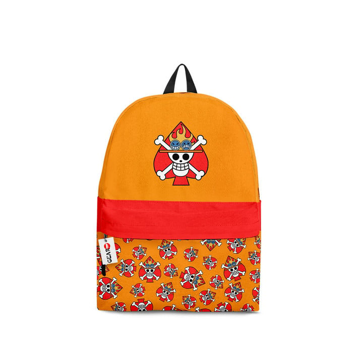 One Piece Backpacks - Portgas D. Ace Symbol Anime Backpack | One Piece ...