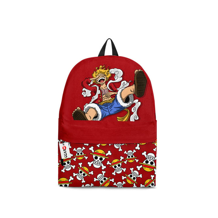 One Piece Backpacks - Luffy Gear 5 Symbol Anime Backpack | One Piece Store