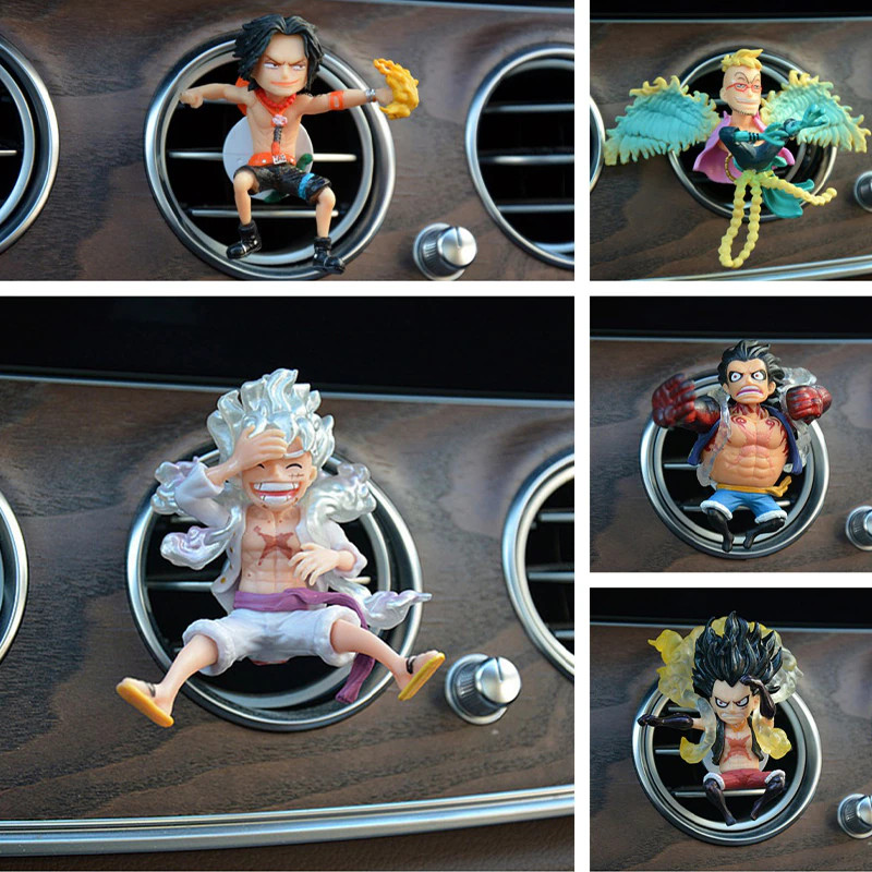 One Piece Figures New Luffy Gear 4 5 Car Air Outlet Ornamen Figure