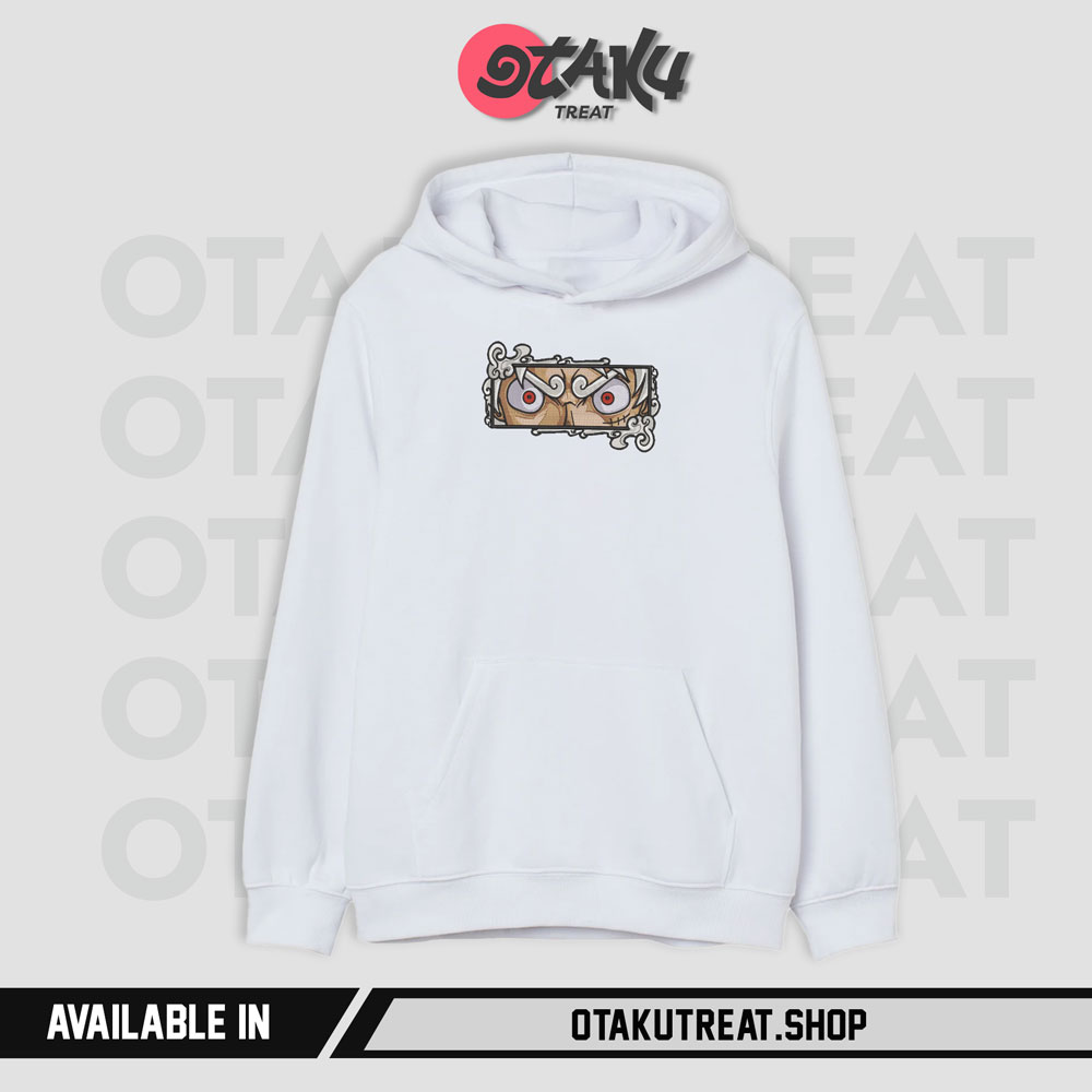 Luffy G5 White Embroidered Hoodie / T-shirt