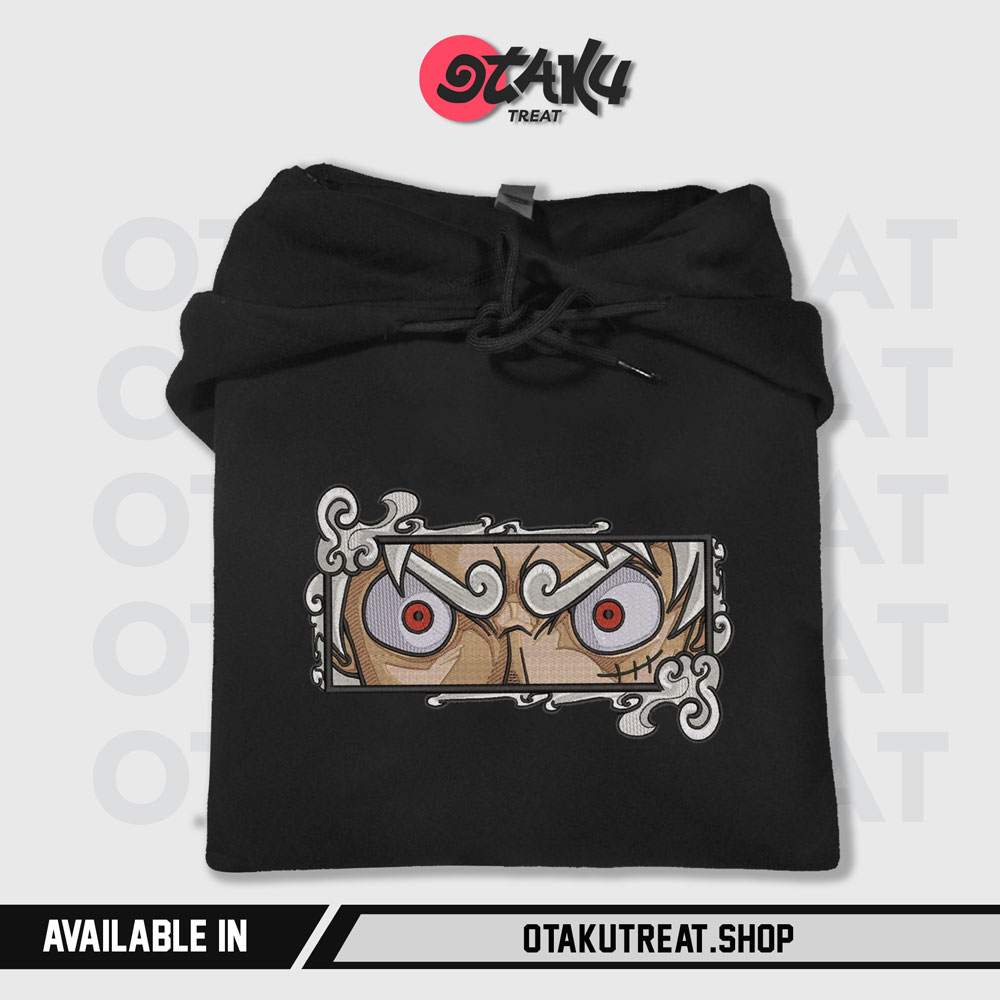 Luffy G5 White Embroidered Hoodie / T-shirt