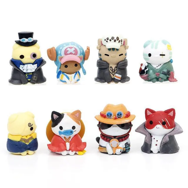 One Piece Figures - One Piece Cat Anime Characters Decoration Figure