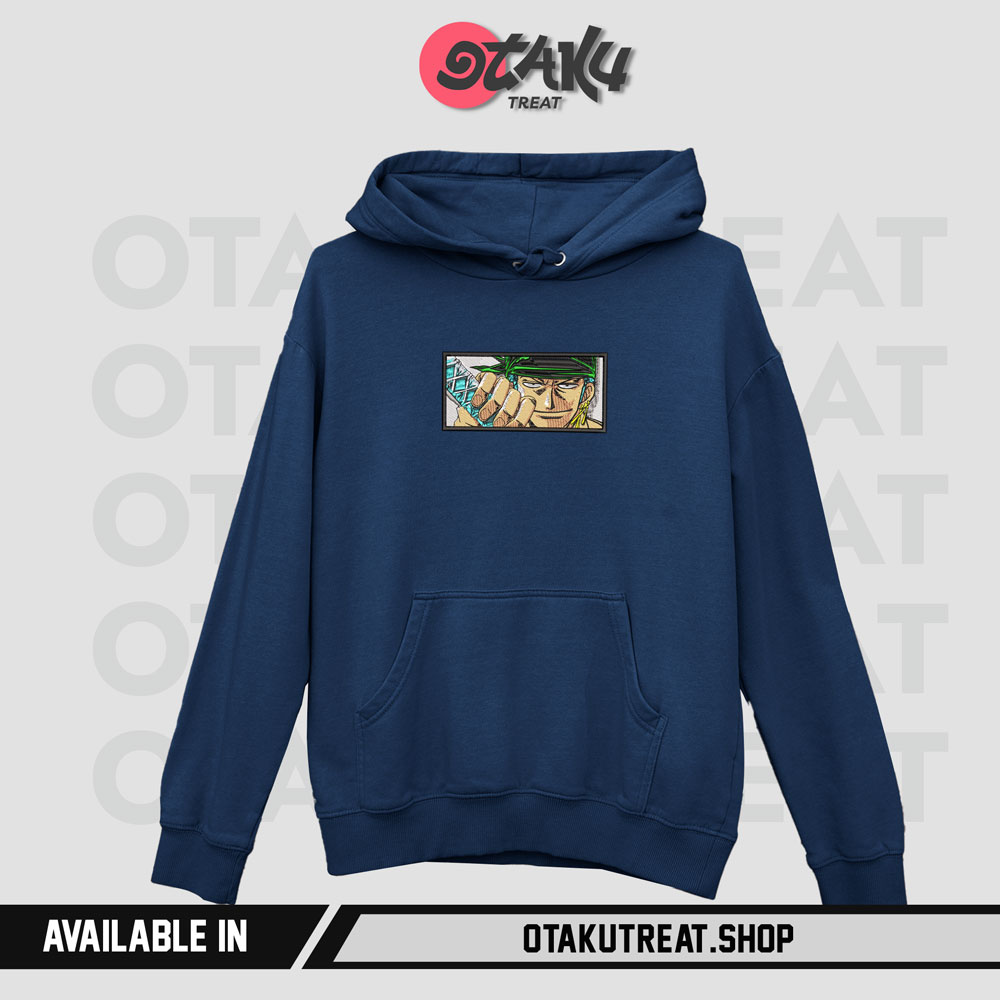 Zoro Sword Anime Embroidered Hoodie / T-shirt 6 - One Piece Store Zoro Sword Anime Embroidered Hoodie / T-shirt - Image 6