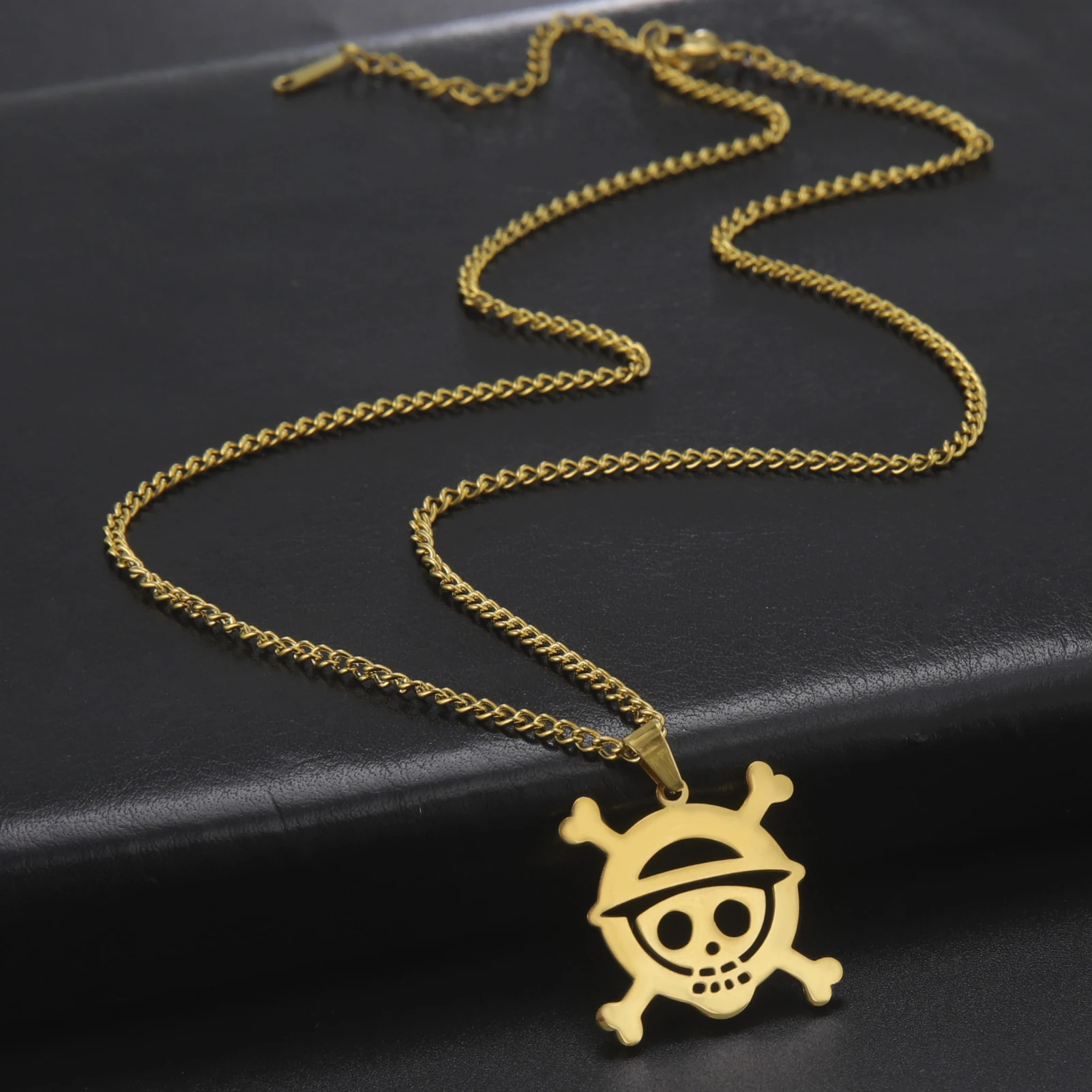 One Piece Necklaces – Logo Luffy Stainless Steel Anime Fashion Necklace