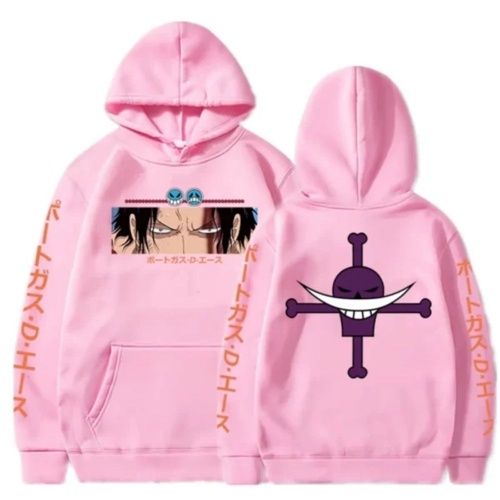 One Piece Hoodies – Portgas D Ace Logo Anime Pullover Hoodie 5 - One Piece Store One Piece Hoodies – Portgas D Ace Logo Anime Pullover Hoodie - Image 5