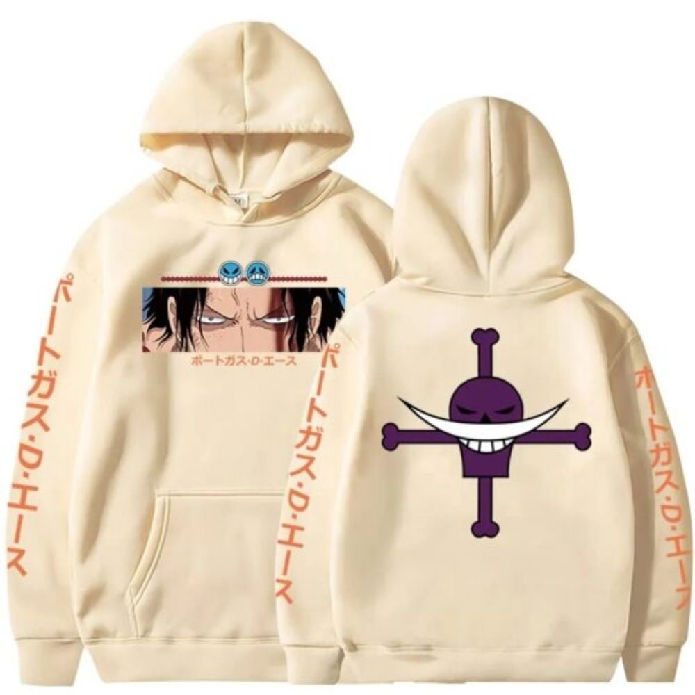 One Piece Hoodies – Portgas D Ace Logo Anime Pullover Hoodie 4 - One Piece Store One Piece Hoodies – Portgas D Ace Logo Anime Pullover Hoodie - Image 4