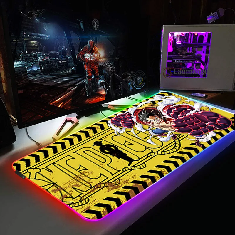 One Piece Mouse Pads - OP Luminescence Mouse Pad Gaming Table RGB Deskmat 5 - One Piece Store One Piece Mouse Pads - OP Luminescence Mouse Pad Gaming Table RGB Deskmat - Image 5