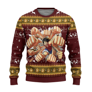Future Pirate King Luffy – One Piece Ugly Christmas Sweater