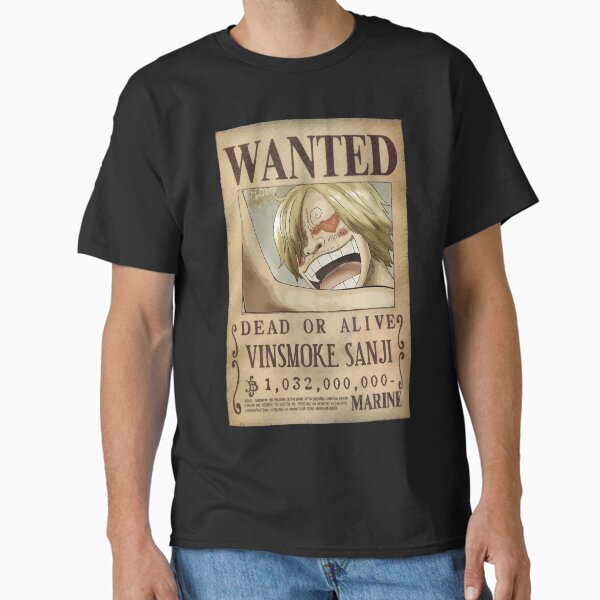 Sanji Latest Wanted Bounty Classic T-Shirt RB2310