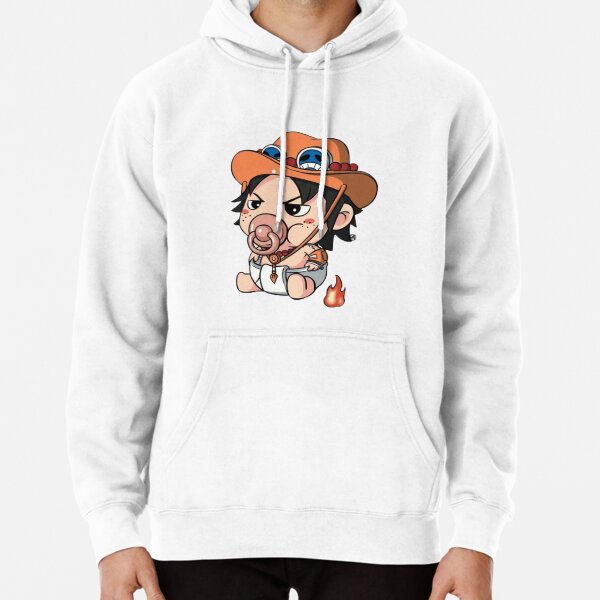 One Piece Funny Baby Portgas D. Ace Pullover Hoodie RB2310
