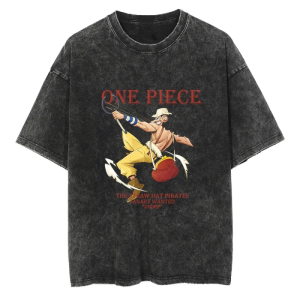 Vintage Usopp Pirate Anime Graphic PTTT1304 One Piece T-Shirt