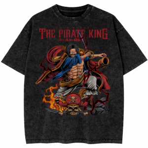Gol D Roger One Piece PTTT1304 Washed T-shirt