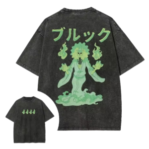 Washed T-Shirt Brook Clothing Summer and Spring Anime Classic Tee NTAN3103