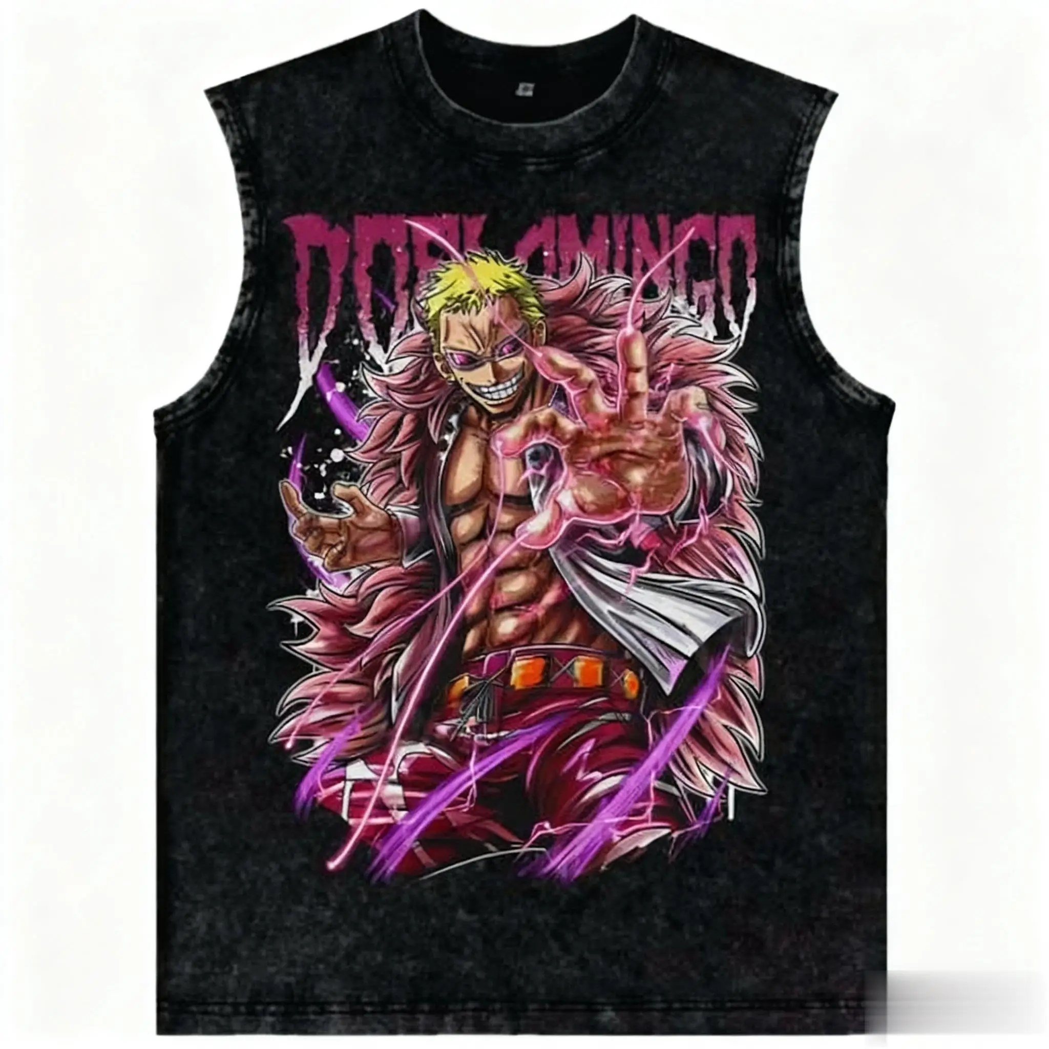 New One Piece Zoro PTTT0804 Washed Tank Top