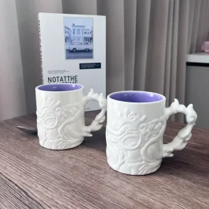 Ceramic Cartoon Embossed PTTT0705 One Piece Luffy Mug
