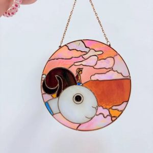 Lufy And Goin Merry Sunset PTTT2604 Resin Suncatcher