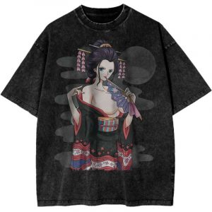 Nico Robin Geisha One Piece PTTT0406 Washed T-shirt