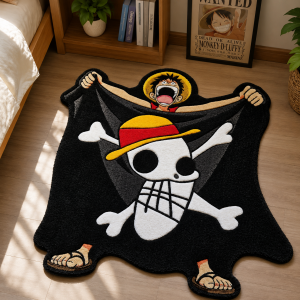 One Piece Luffy Jolly Roger Rug Floor
