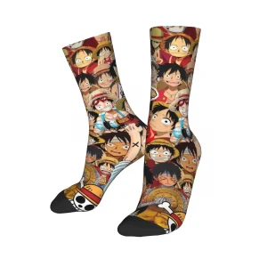 Crazy Design Unisex Anime One Piece Socks
