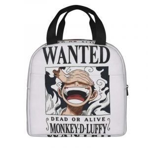 One P-Pieces Wanted L-Luffys Gear 5 Insulated Lunch Bag